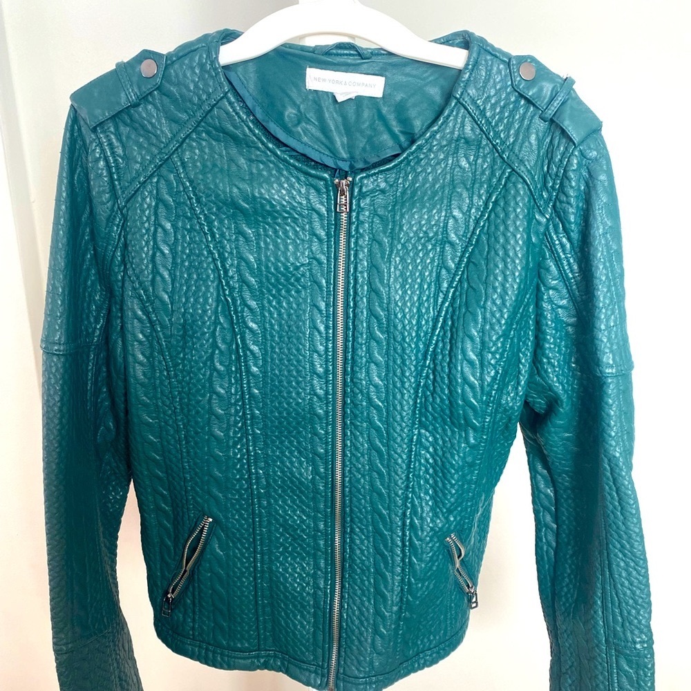 Heavy Faux Leather New York & Company Jacket